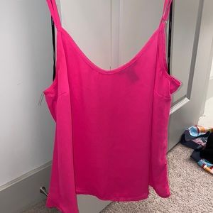 Hot pink tank top
